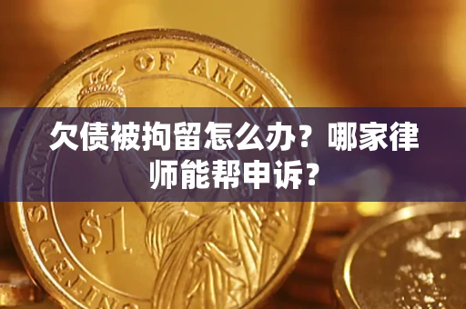 济南欠债被拘留怎么办？哪家律师能帮申诉？